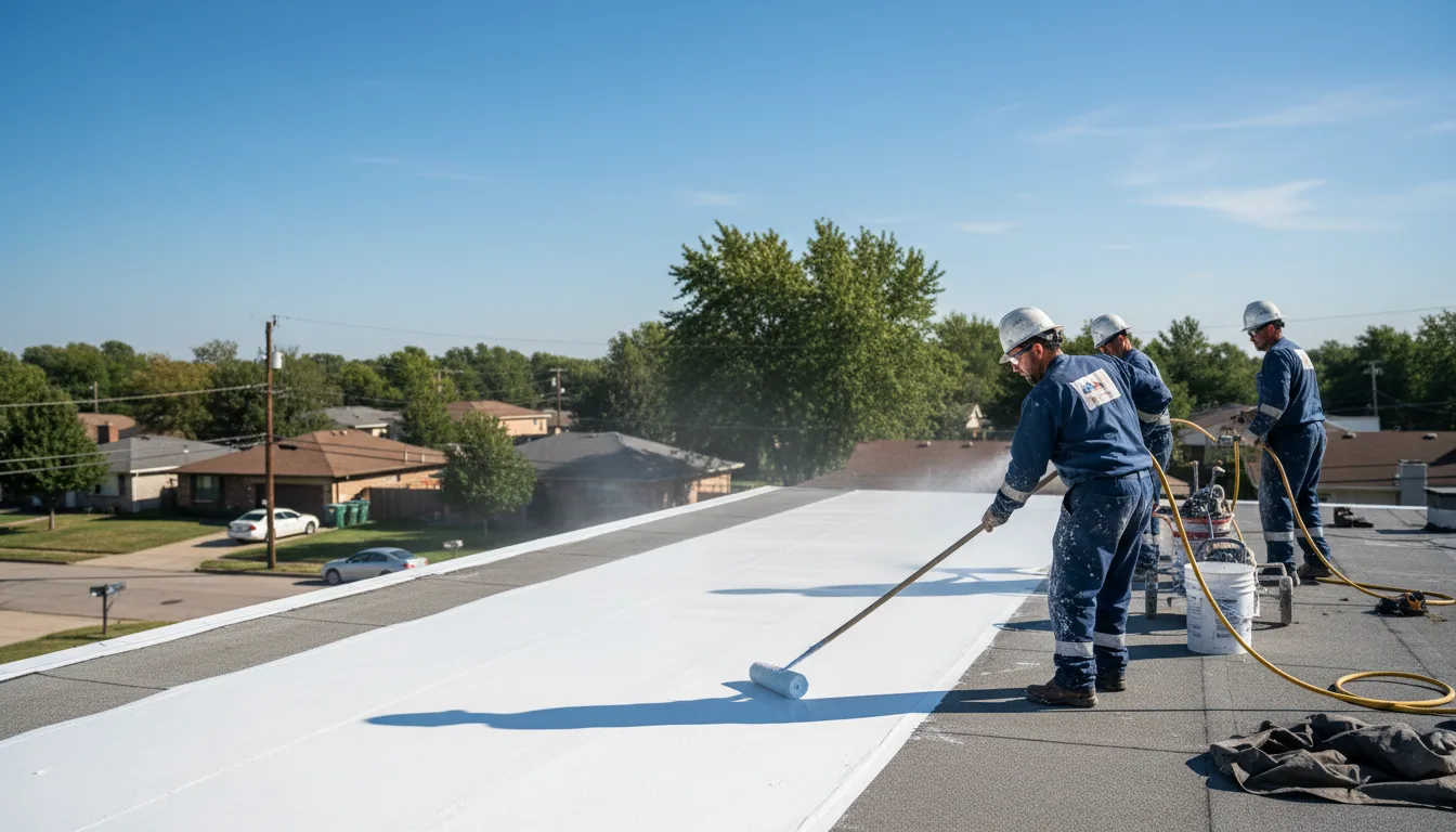 Commercial roof coating in Garita, NM near me